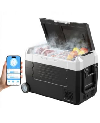 Quart Car Refrigerator Dual Zone with App Control and Wheels