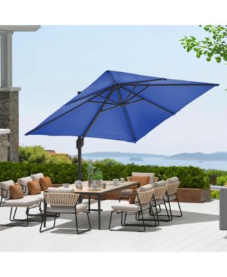 10x10FT Heavy Duty Aluminum Cantilever Patio Umbrella, 360degree(s) Rotating Offset