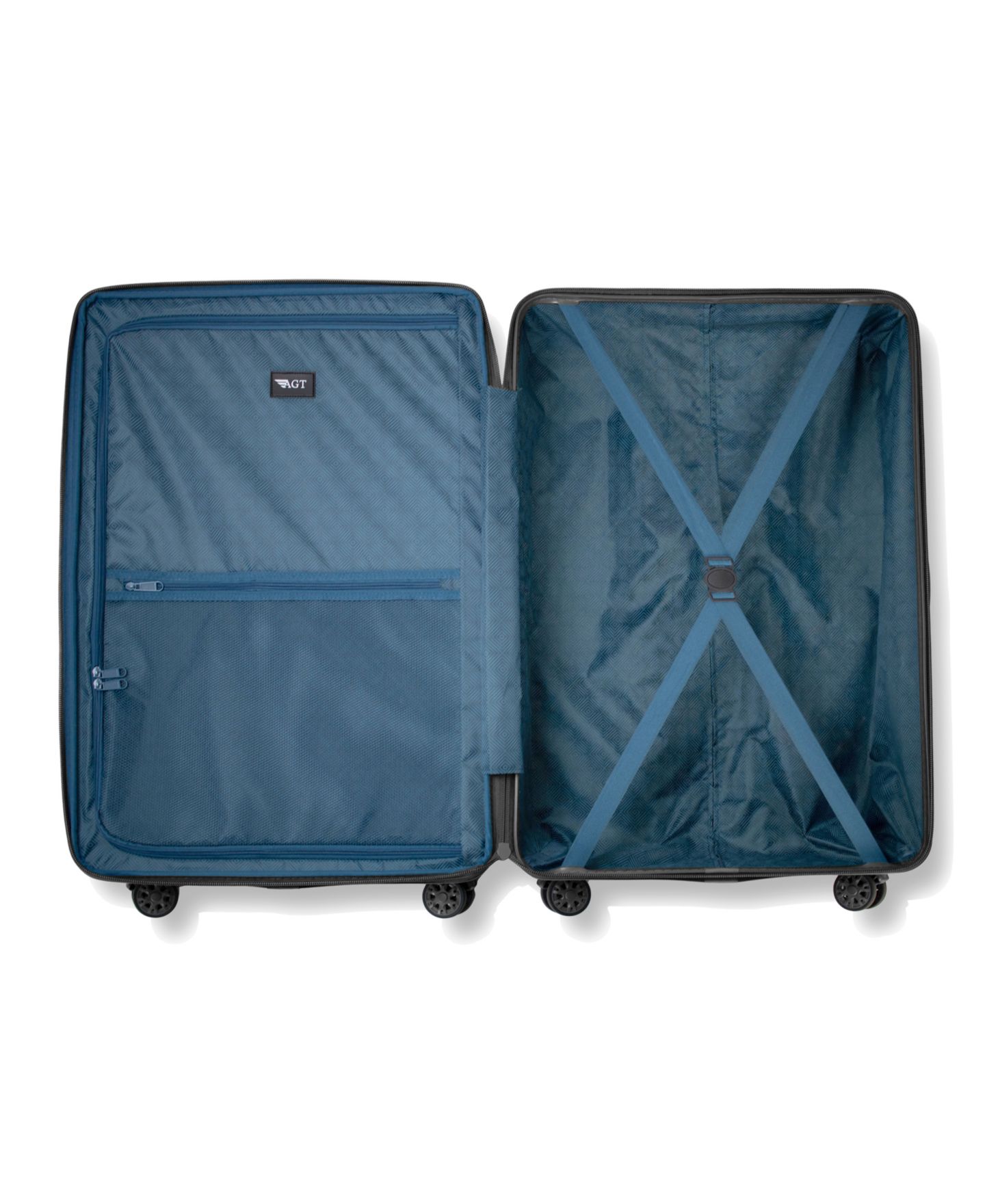 Чемоданы American Green Travel Westford 3-Piece Hardside Expandable Spinner Luggage Set, цвет: Чёрный — фото 7