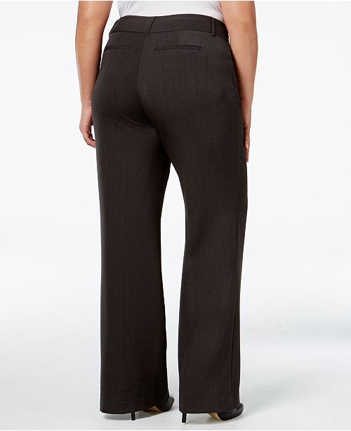 Alfani Plus & Petite Plus Size Curvy-Fit Slimming Bootcut Pants ...