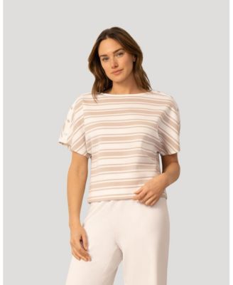 Women's Striped Modal Dolman Tee