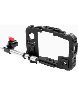 Cage for Atomos Shinobi Monitor, Includes 15mm LW Clamp, Swivel 15mm Rod Clamp and 15mm 6" Rod