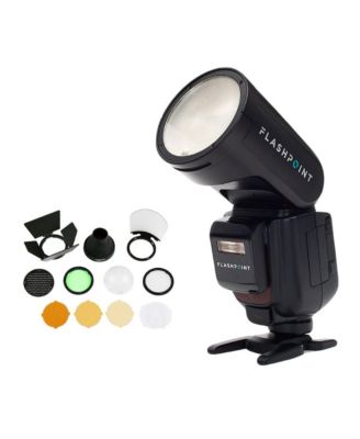 Zoom Li-on X PRO R2 TTL On-Camera Round Speedlight Flash for Nikon with Round Head Flash Accessory Kit