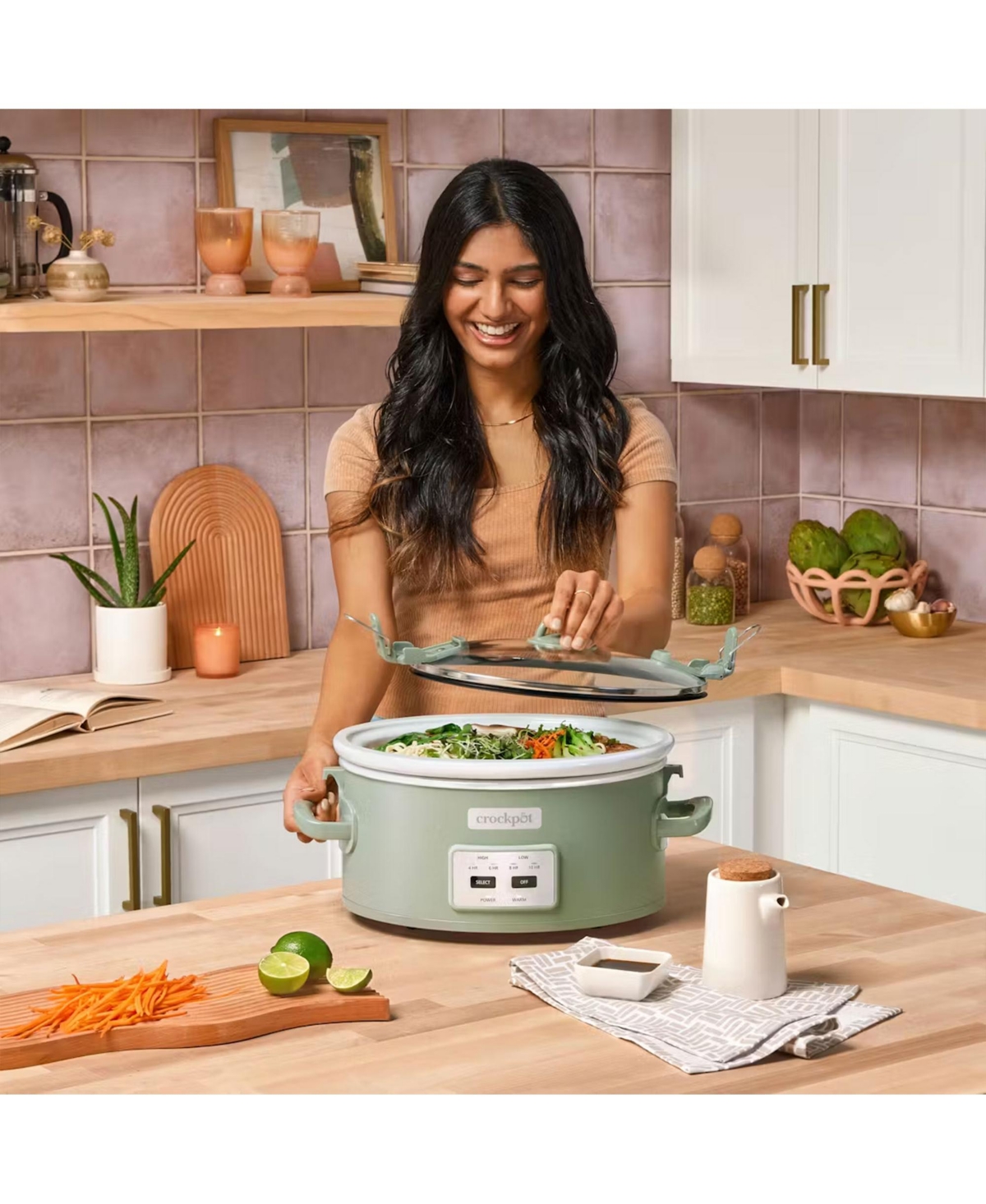 Crock Pot Cook and Carry Programmable Slow Cooker with Locking Lid