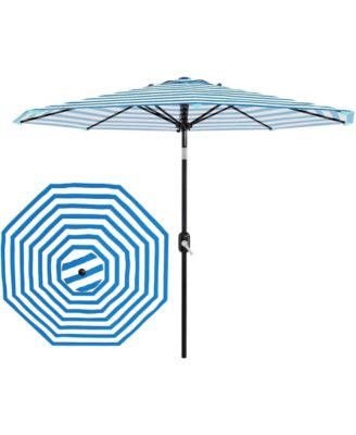 Outdoor 9FT Stripe Outdoor Patio Umbrella, UV Protection Waterproof for Pool Deck Yard