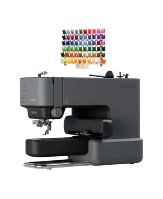 Skitch Embroidery Machine and Pacesetter 63 Spool Thread Set Bundle