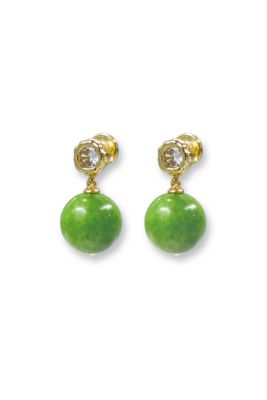 Olivia Peridot Bead Drop Earrings