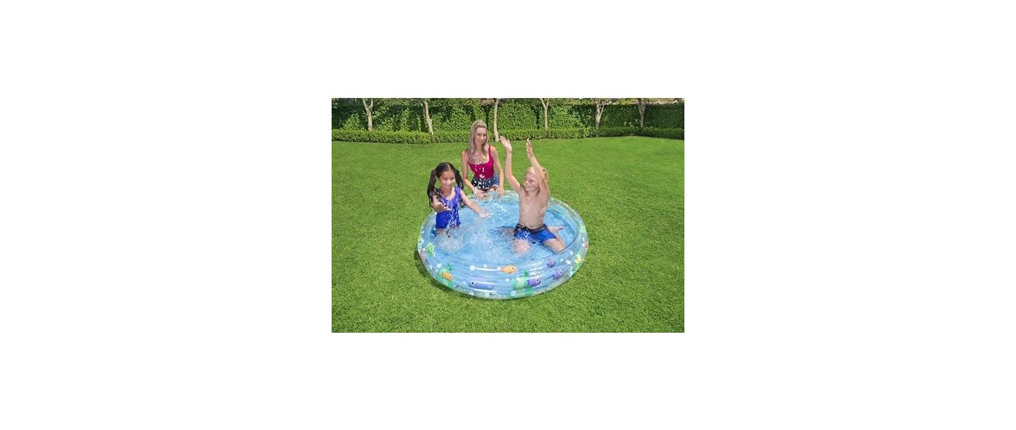 Детская игрушка GNUADZ Ocean Design Inflatable Vinyl Kiddie Pool, Ages 3+, цвет: Океанский — фото 2