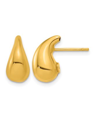 Teardrop Stud Earrings in 18k Yellow Gold