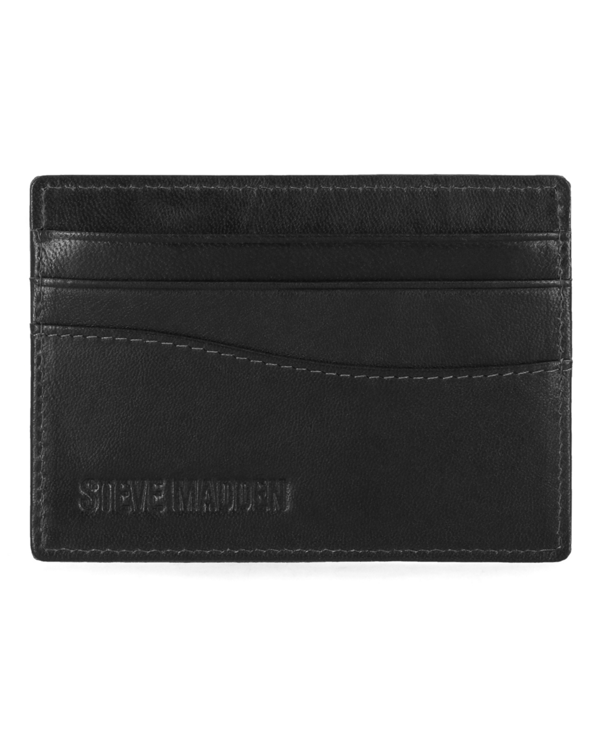 Steve Madden Men's Antique-Like Magnet Front Pocket Wallet
