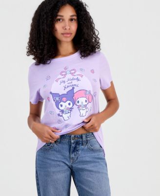 Juniors' Kuromi My Melody Graphic T-Shirt