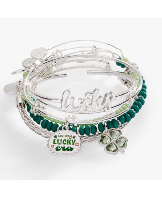  Set of 5 Lucky Four-Leaf Clover Bangle