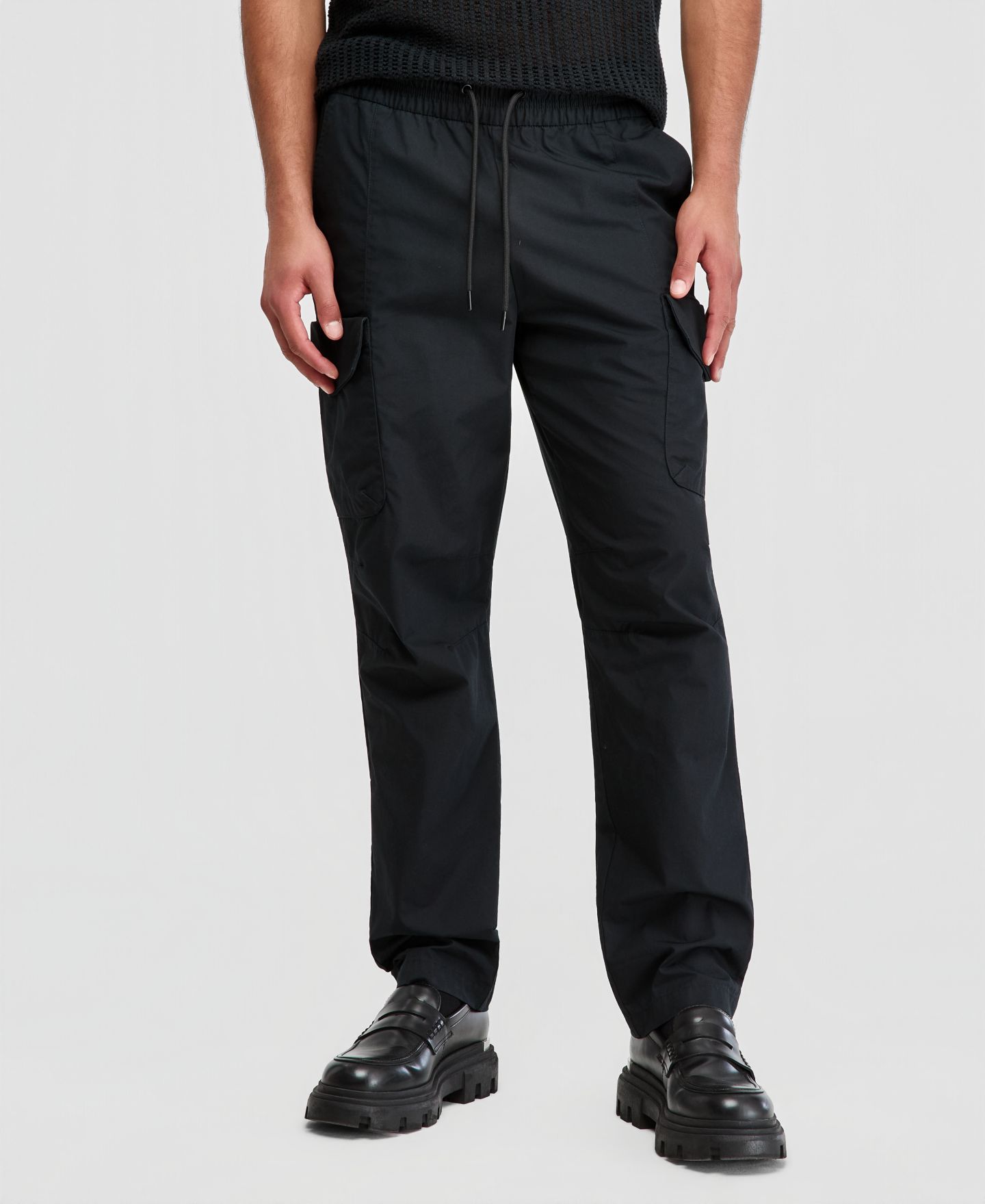 Мужские брюки Mode of One Relaxed-Fit Cargo, цвет: Чёрный — фото 2