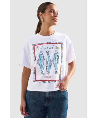 Women's Cotton Summer Motif T-Shirt