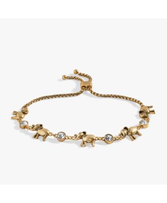 Elephant Crystal Bolo Bracelet