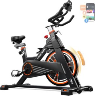 FED FITNESS Light-Commercial Magnetic Exercise Bike, 45LB Flywheel, 100 ...