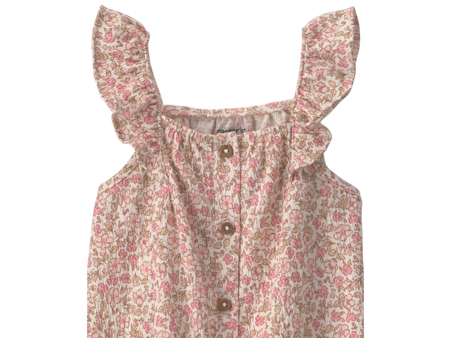 Комбинезон Carter's Floral Print Jumpsuit для девочек-малышей, цвет: Розовый — фото 2