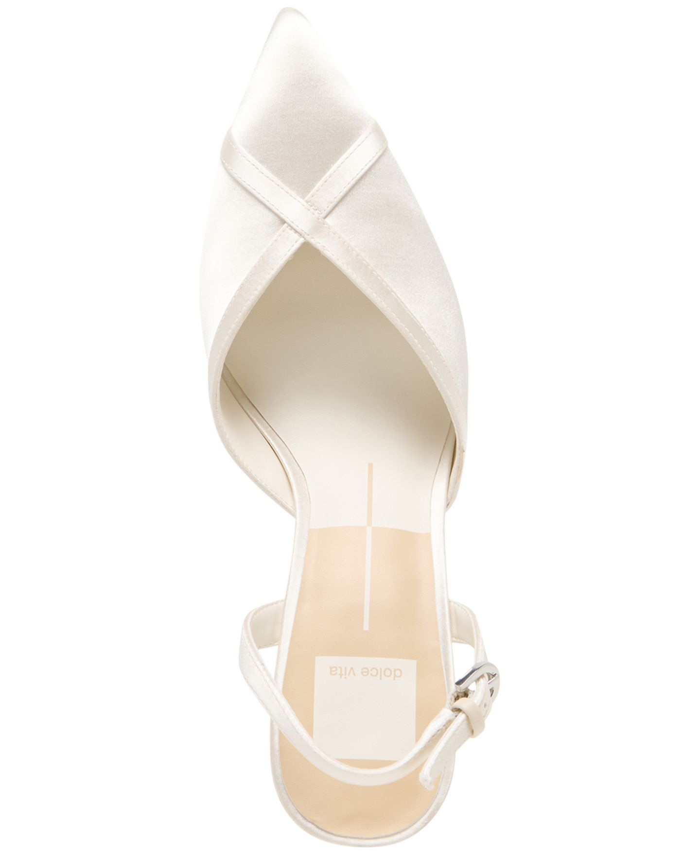 Женские туфли Dolce Vita Elaya Pointed Toe Pumps, цвет: Мягкий белый атласный — фото 4