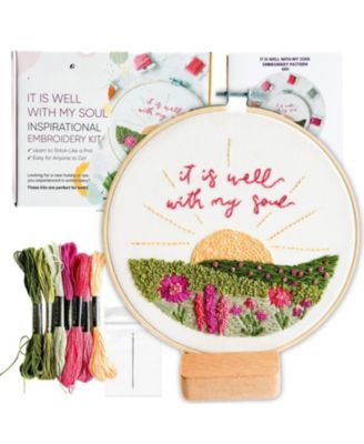 Elly Grace Embroidery Kit Hoop Beginners Adults Thread Included It Is Well