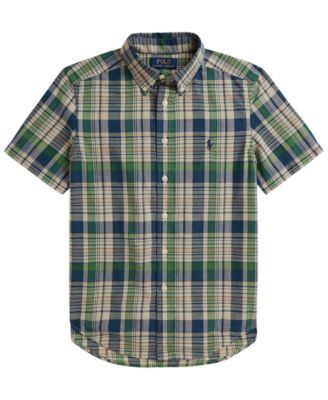 Boys' 8-20 Plaid Cotton Shirt