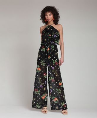 Women's Printed Halter Neck Jumpsuit