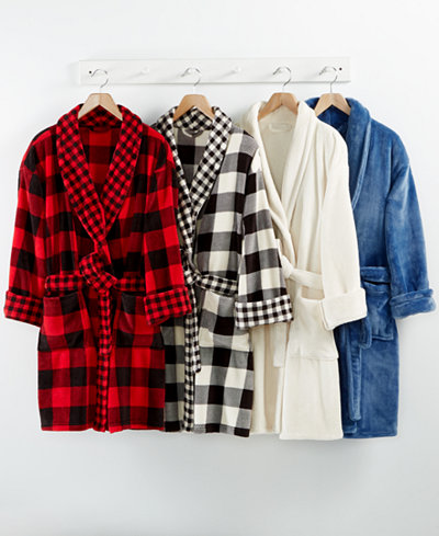 Martha Stewart Collection Plush Robe, Only at Macy's