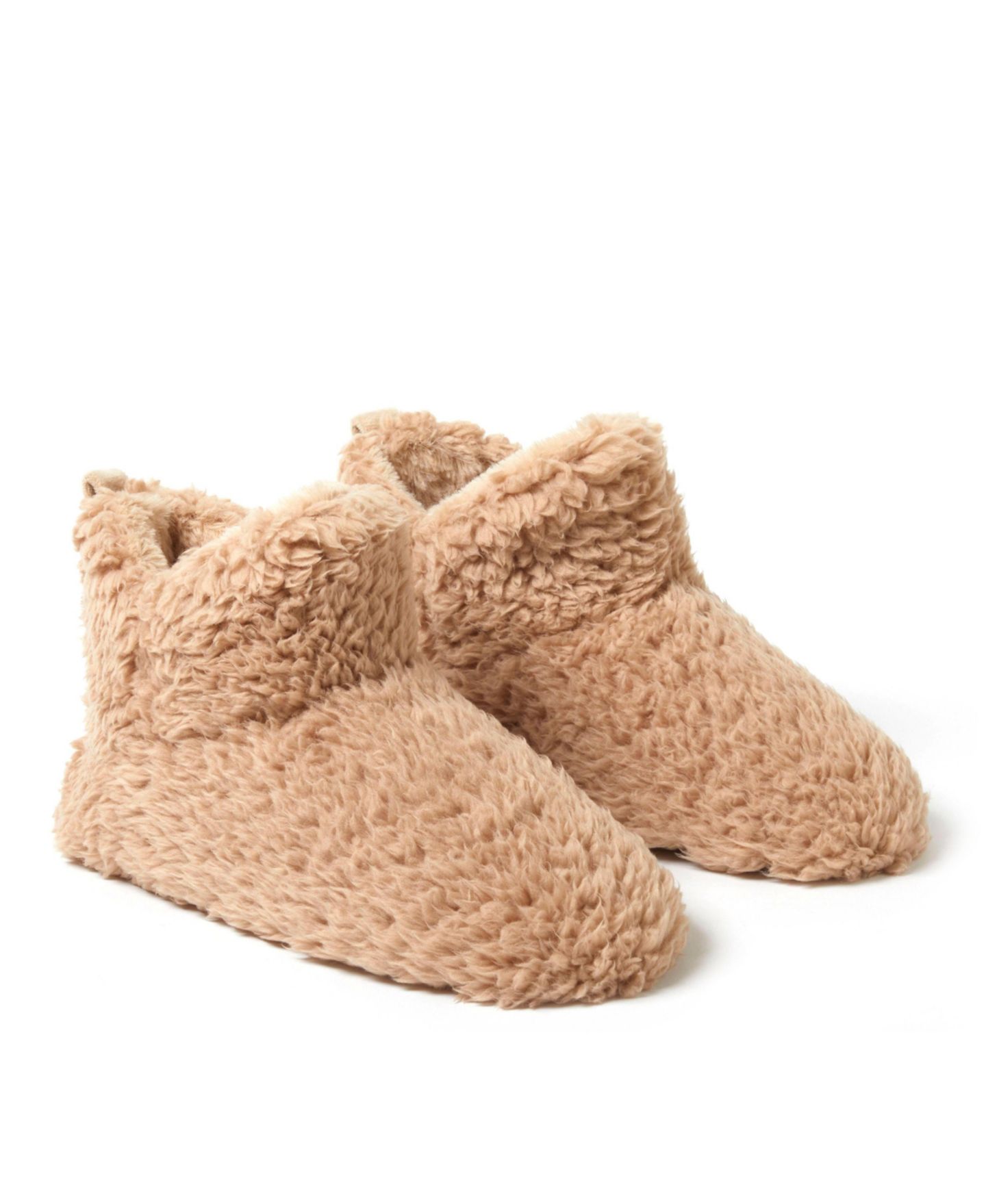 Женские тапочки Dearfoams Chelsea Shaggy Pile Bootie Fuzzy House Slipper, цвет: Латте — фото 7