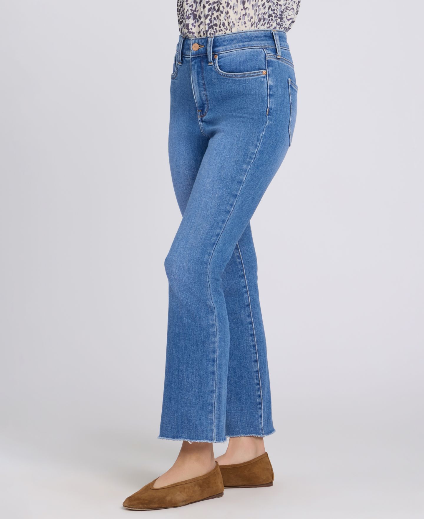 Женские джинсы NYDJ Petite High-Rise Billie Mini Boot Jeans with Lift Tuck Technology, цвет: Синий — фото 3
