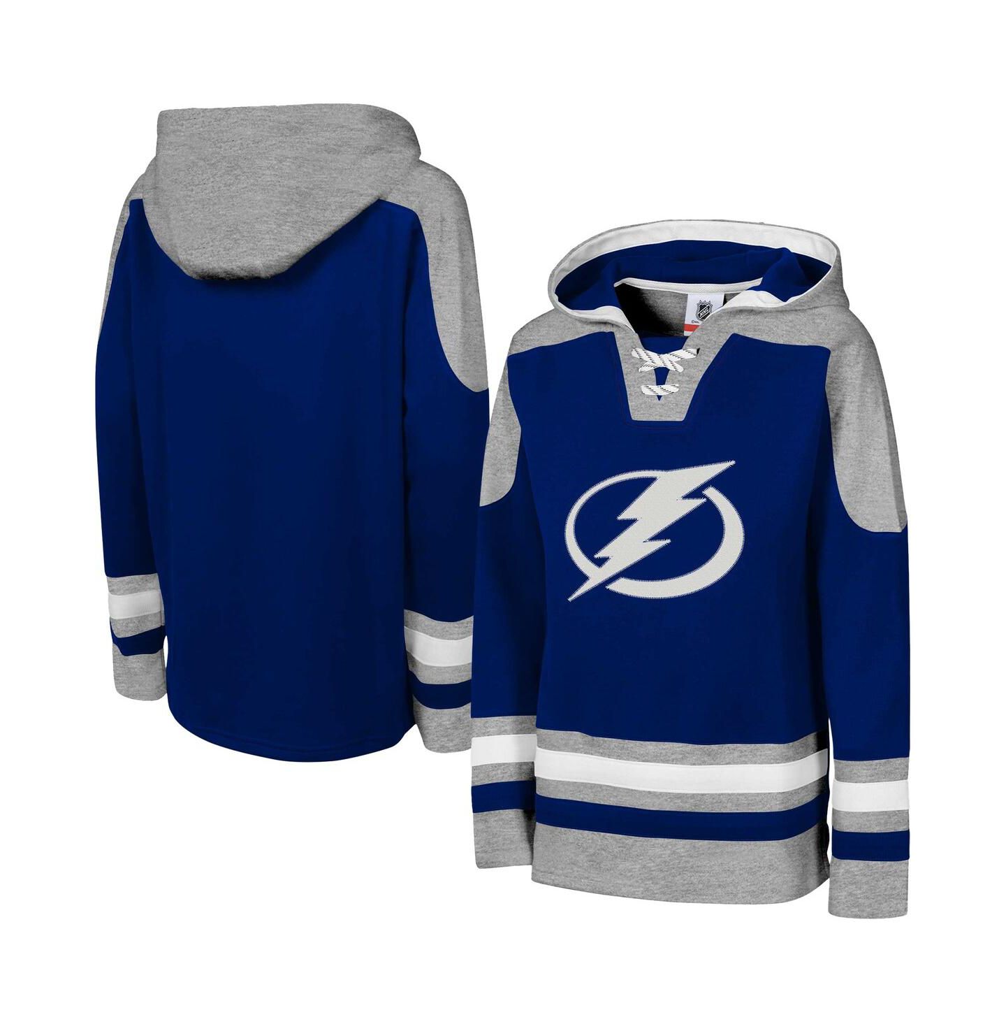 Детское худи Outerstuff Blue Tampa Bay Lightning Ageless Must Have Home V-Neck Pullover — фото 1