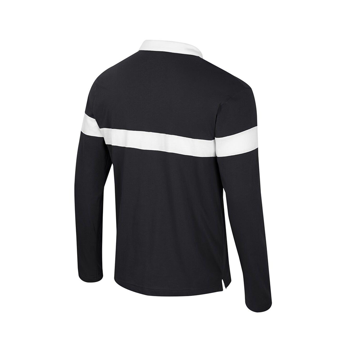Мужская рубашка Colosseum Black Colorado Buffaloes Too Cool For School Long Sleeve Polo Shirt — фото 3