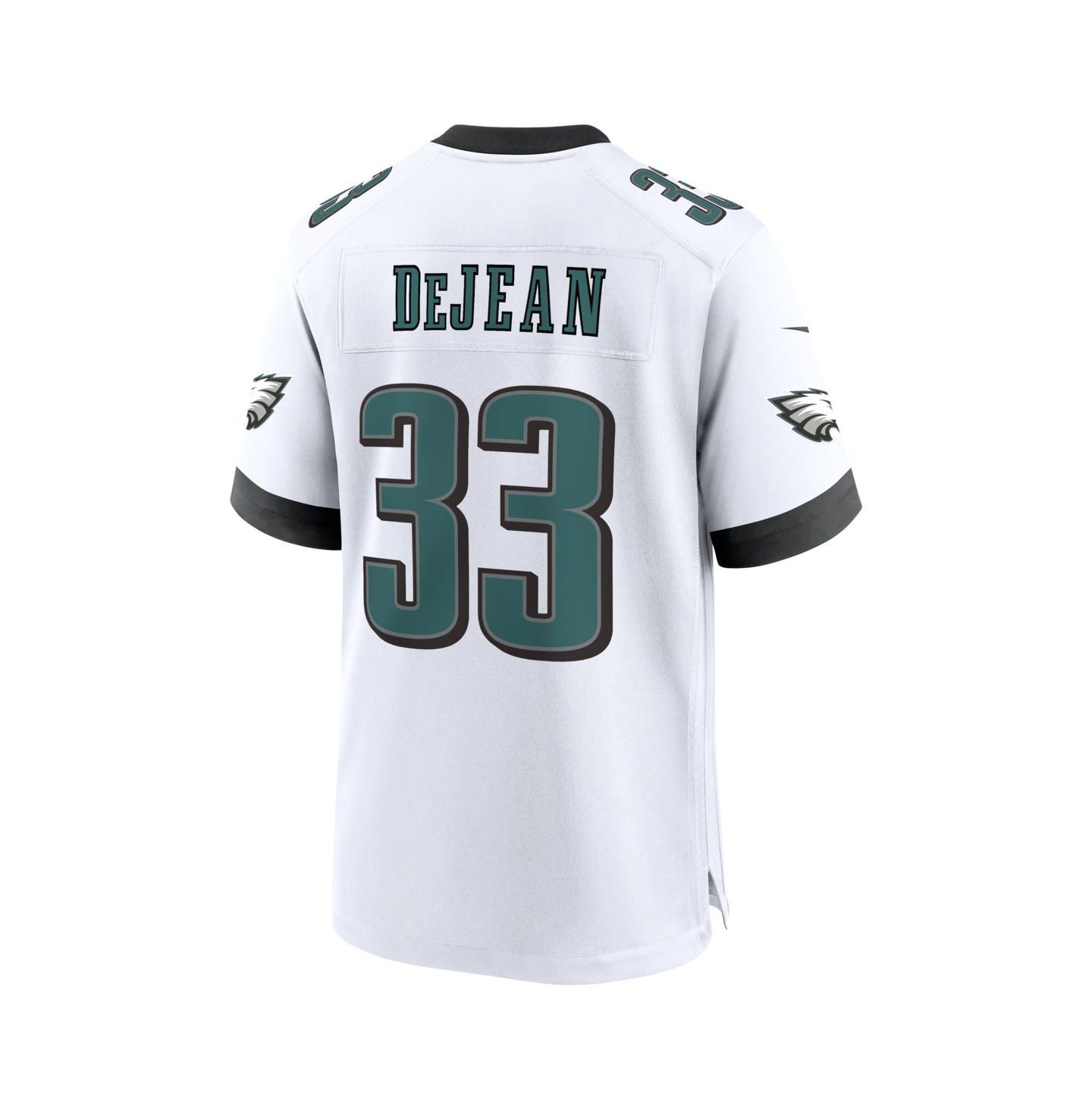 Мужской топ Nike Cooper DeJean White Philadelphia Eagles Game Jersey — фото 3