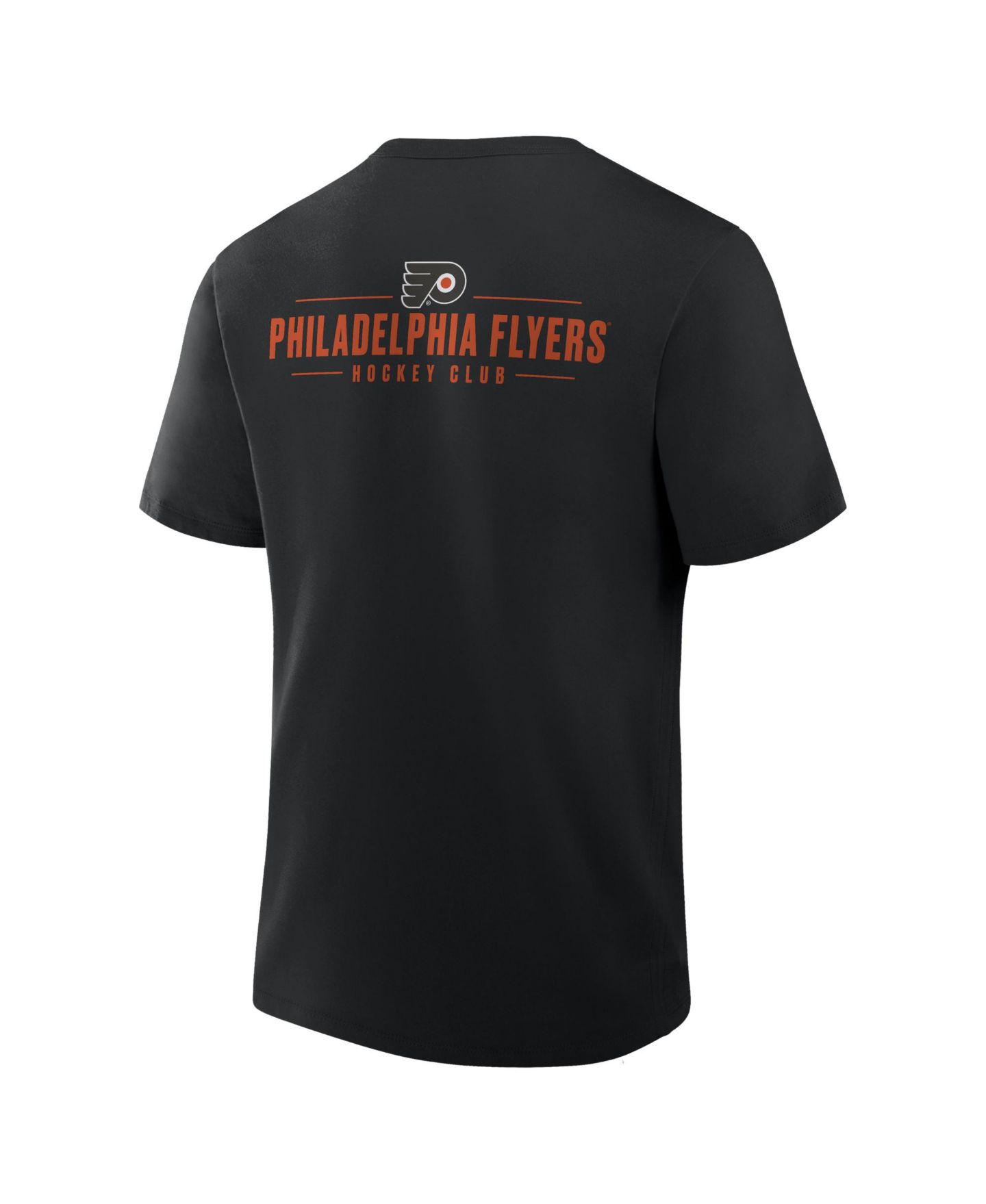 Мужская футболка Fanatics Black Philadelphia Flyers Crash The Net Legacy — фото 2