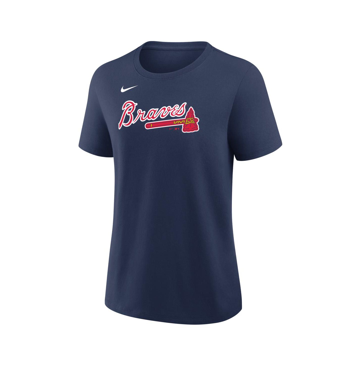 Женская футболка Nike Austin Riley Navy Atlanta Braves Name & Number — фото 2
