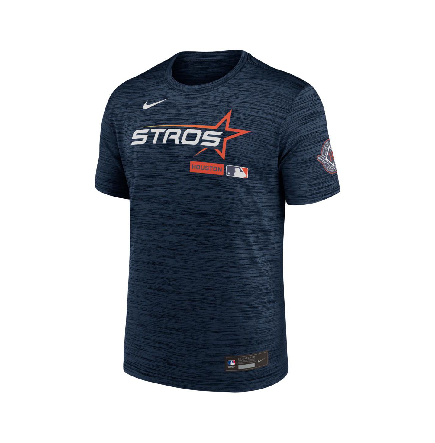Мужская футболка Nike Navy Houston Astros Authentic Collection City Connect Velocity Dri-FIT — фото 2