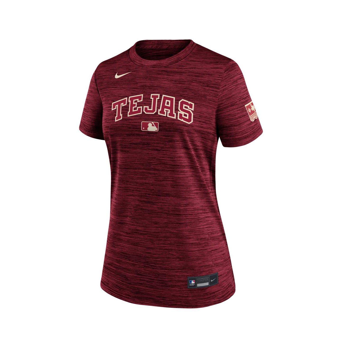 Женская футболка Nike Red Texas Rangers 2026 City Connect Authentic Collection Velocity Dri-FIT — фото 2