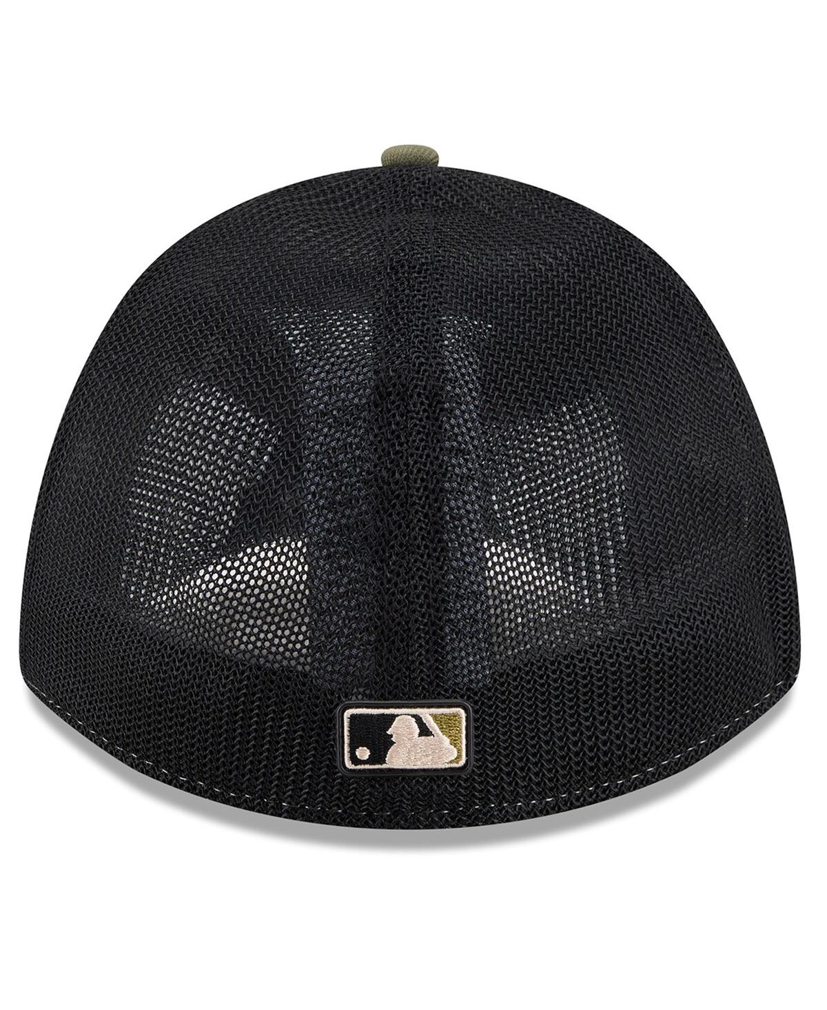 New Era Men's Olive Cleveland Guardians 2026 Armed Forces Day 39THIRTY M-Crown Flex Hat