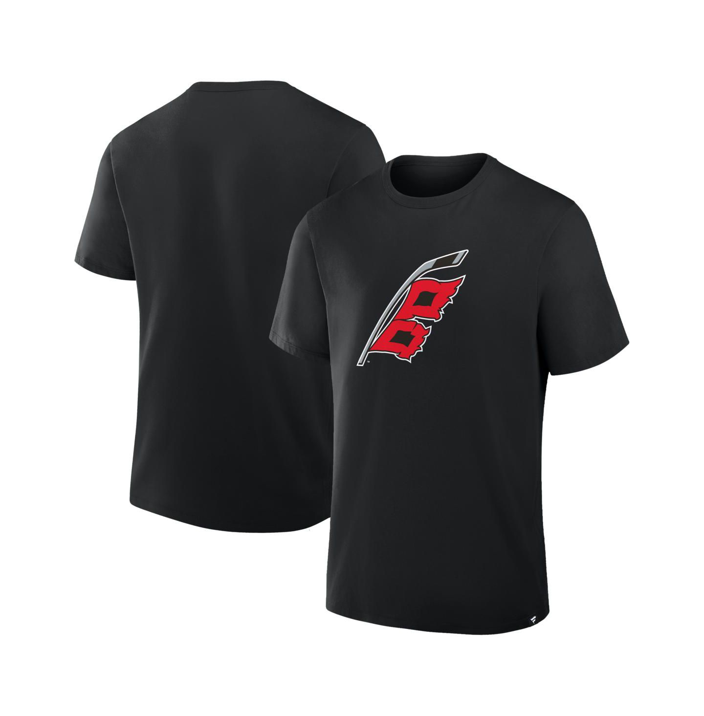 Мужская футболка Fanatics Black Carolina Hurricanes Elevated Essential — фото 1