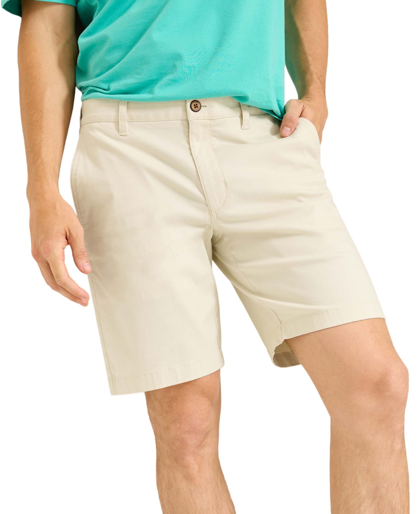Мужские шорты Tommy Bahama Boracay 9" Flat-Front Chino, цвет: Выбеленный песочный — фото 3