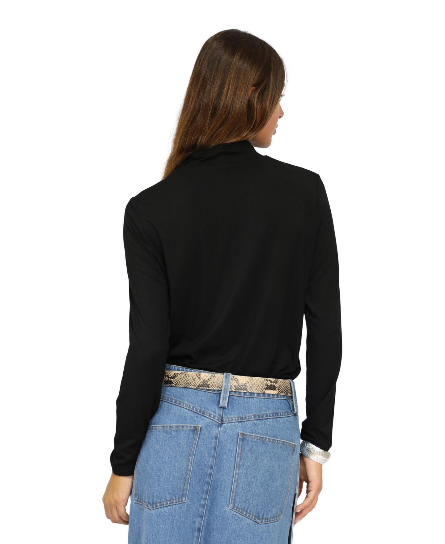 Женский топ Belle & Bloom Easy Love Long Sleeve, цвет: Чёрный — фото 5
