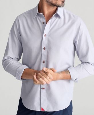 Men's Regular Fit Long Sleeve Wrinkle Free Rubican Shirt