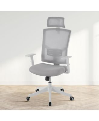 Ergonomic High Back Mesh Office Chair with Recline, Flip Up Arms and Adjustable Headrest