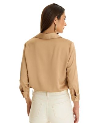 The Noli Shop Women's Sara Silk Blouse - Macy's