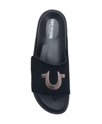 True Religion Mens Biggy Velcro Strap Sandals - Macy