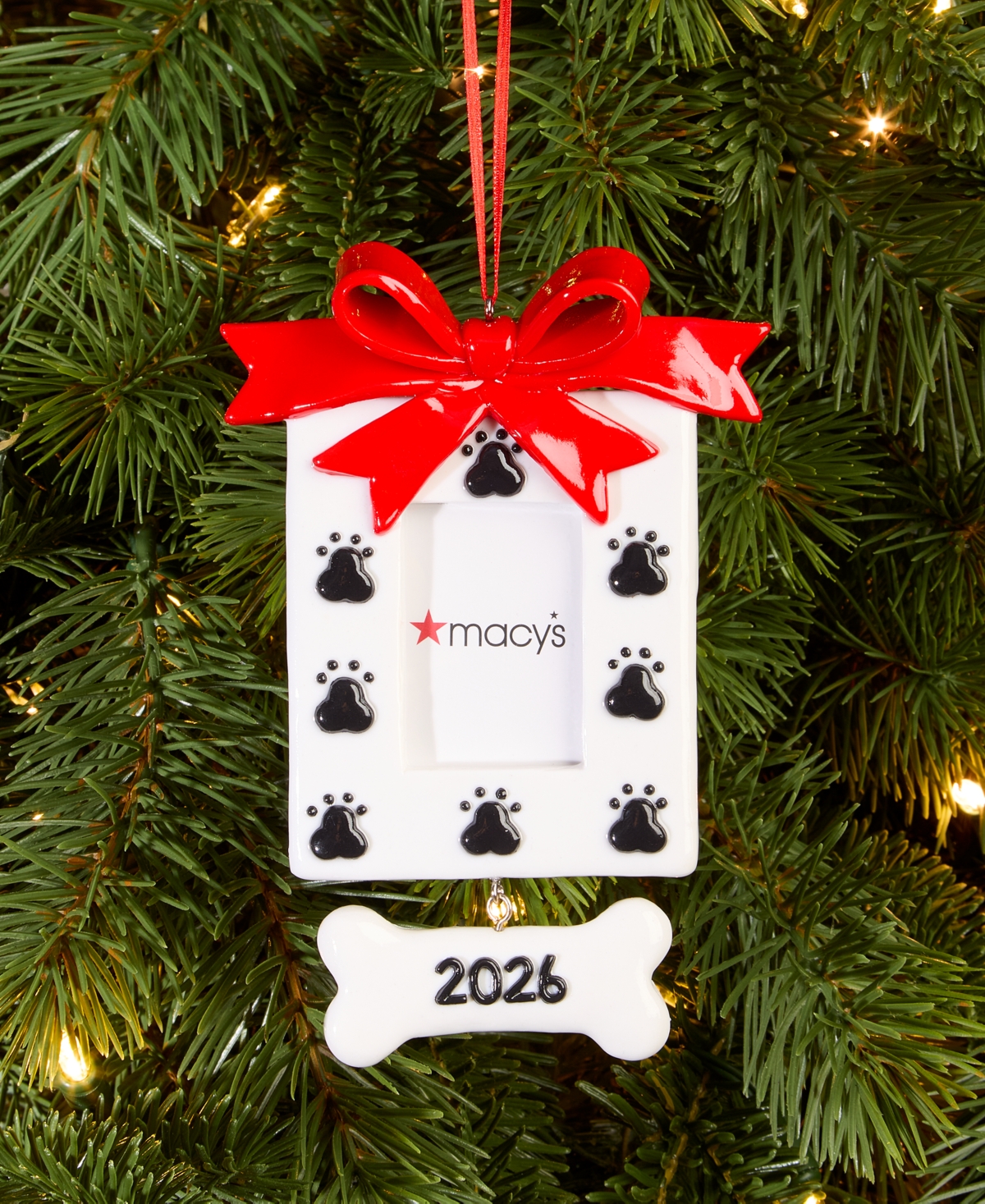 Holiday Lane Pets Dog Print Frame Ornament, Macy's Exclusive
