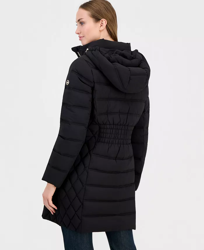 Women's Hooded Packable Puffer Coat - thumbnail 2