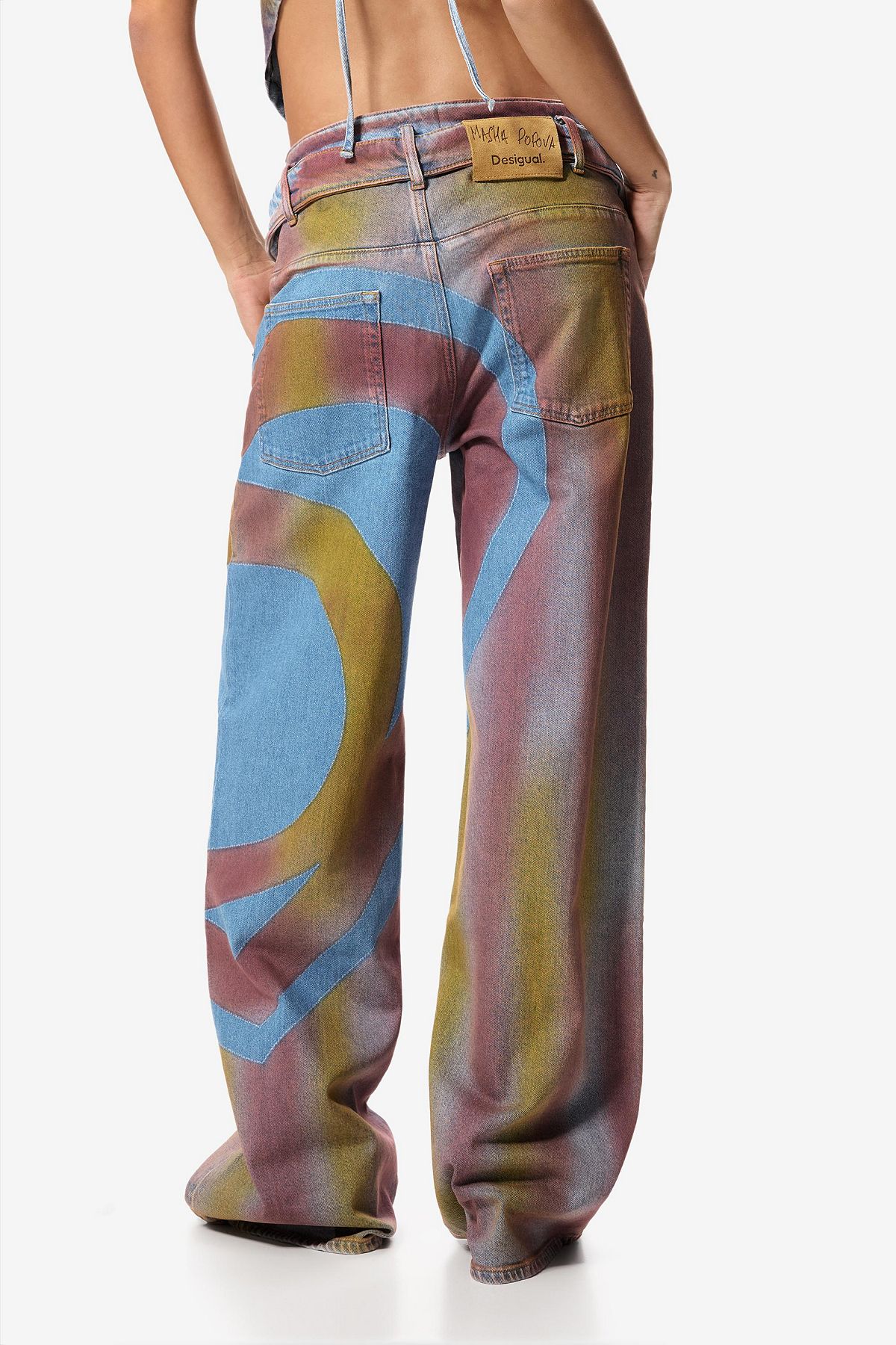 Desigual Women's Oversized trousers Masha Popova view 3 — MAYCSS fashion products