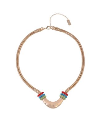 Tone Collar Necklace Brass