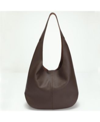 Arc Leather Crescent Hobo Bag Soft Pebbled Shoulder Bag Casual Slouchy Handbag thumbnail 5