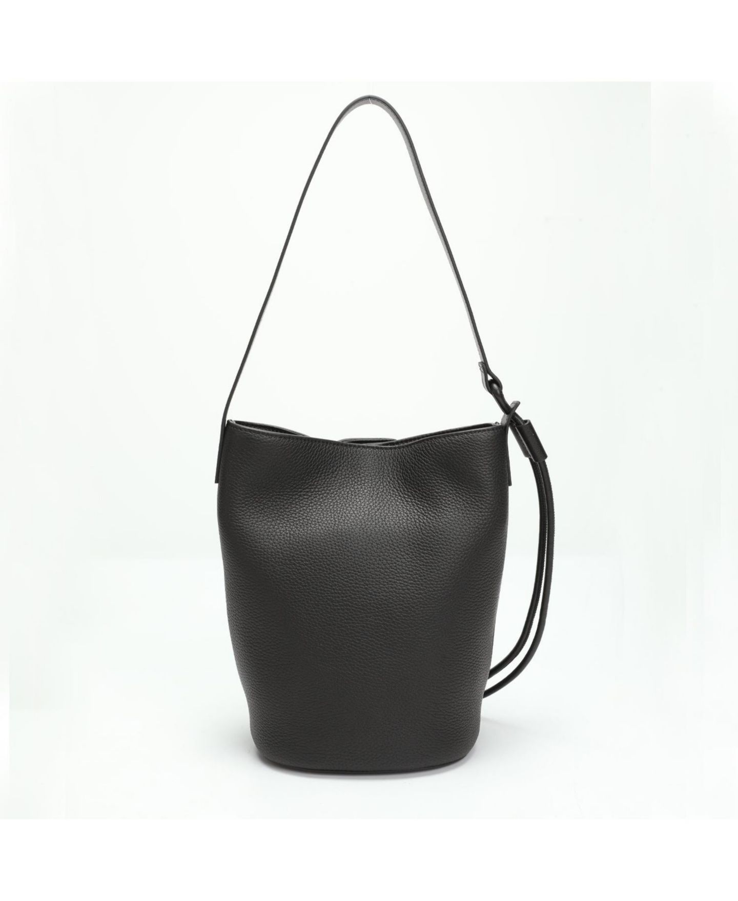 Женская сумка SUSU Solene Leather Bucket Bag Minimalist Shoulder Crossbody Purse, цвет: Чёрный — фото 6
