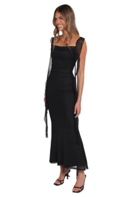 butter yellow dress off shoulder Maxi Dress with Tassel Off Shoulder Dress-Butter Yellow – Curvphilo